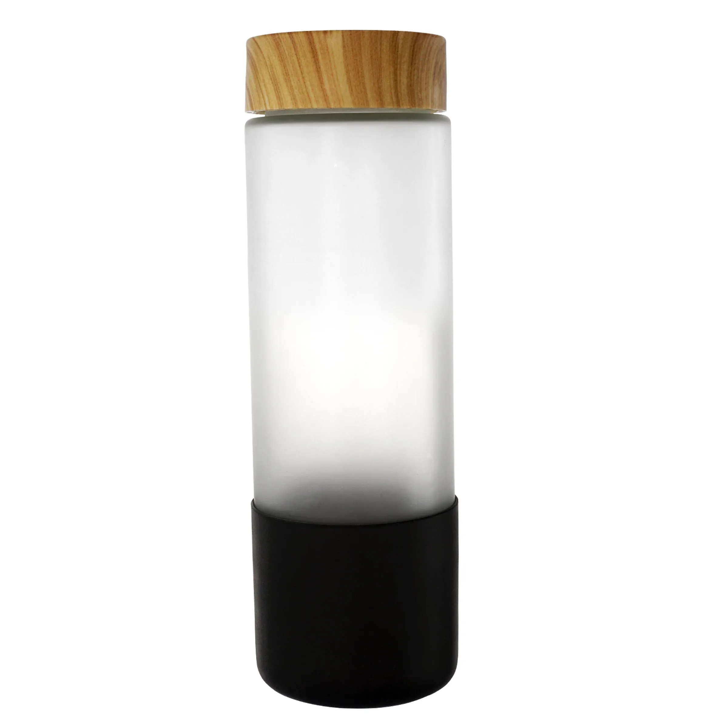 Bamboo Pattern 22 oz. Full Color Frosted Glass Grip Bottle 6