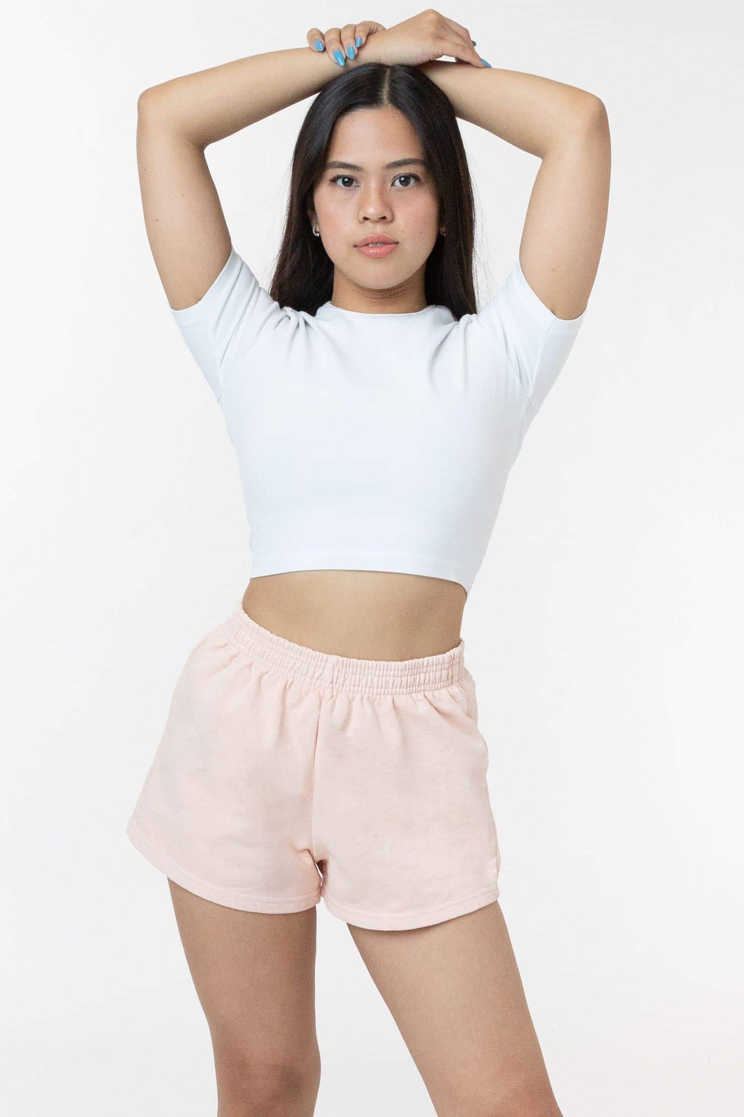 14 OZ GARMENT DYE HEAVY FLEECE SHORT SHORTS 15