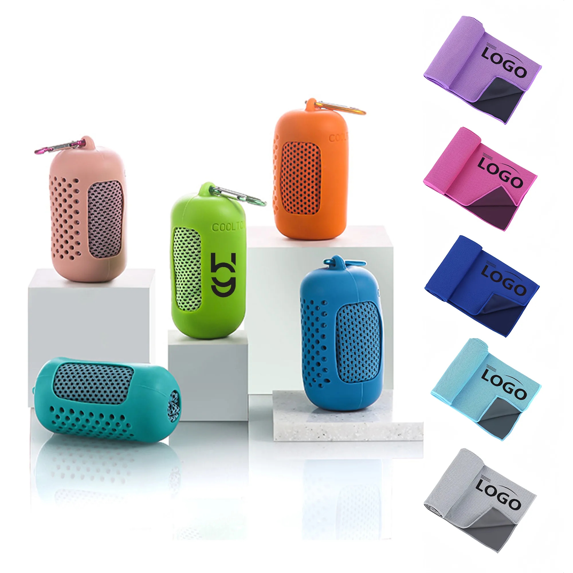 Sports Cooling Ice Towel Silicone Sleeve 4