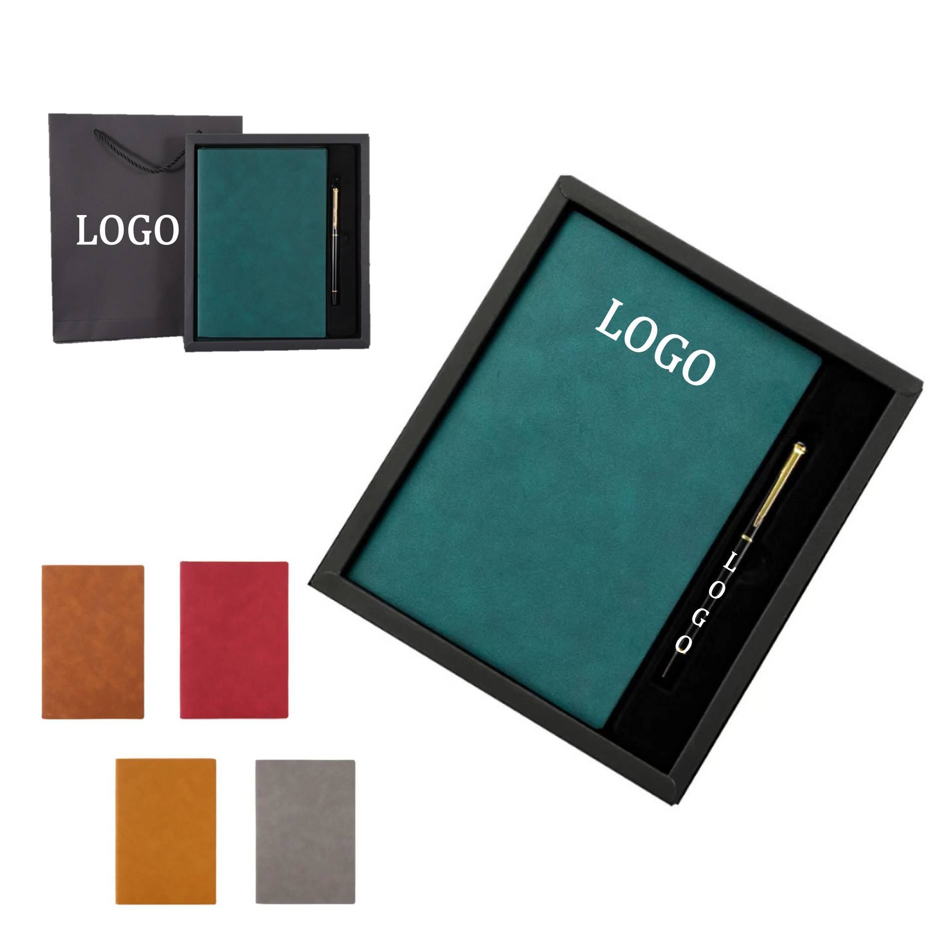 Pu Leather Journal With Pen Gift Set 3