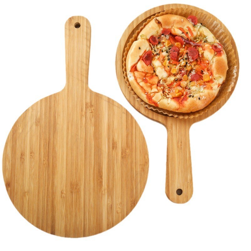 Wooden Pizza Cake Tray With Handle 2
