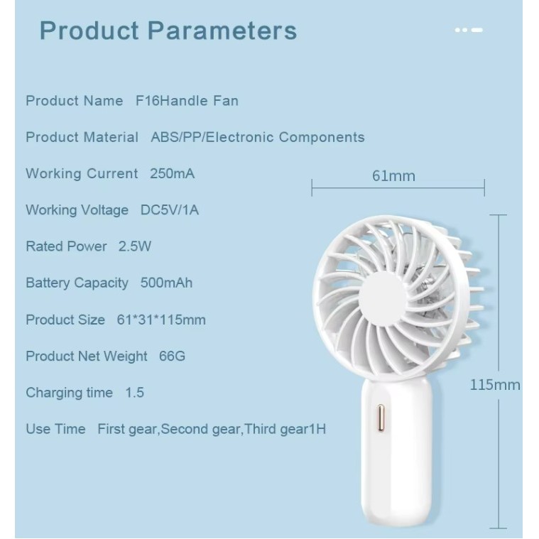 Handheld Cooling Mini Portable Fan 4