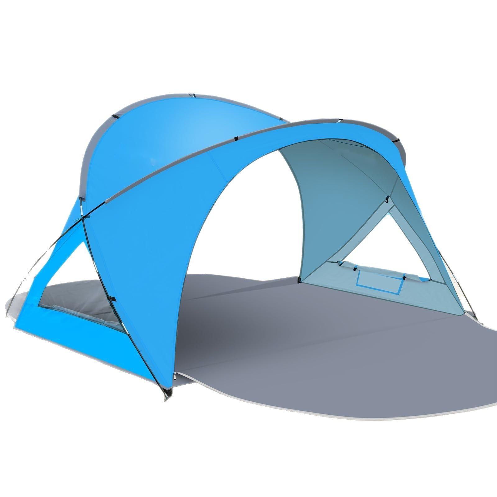 Dual Zipper Doors UV Protection Beach Tent 7