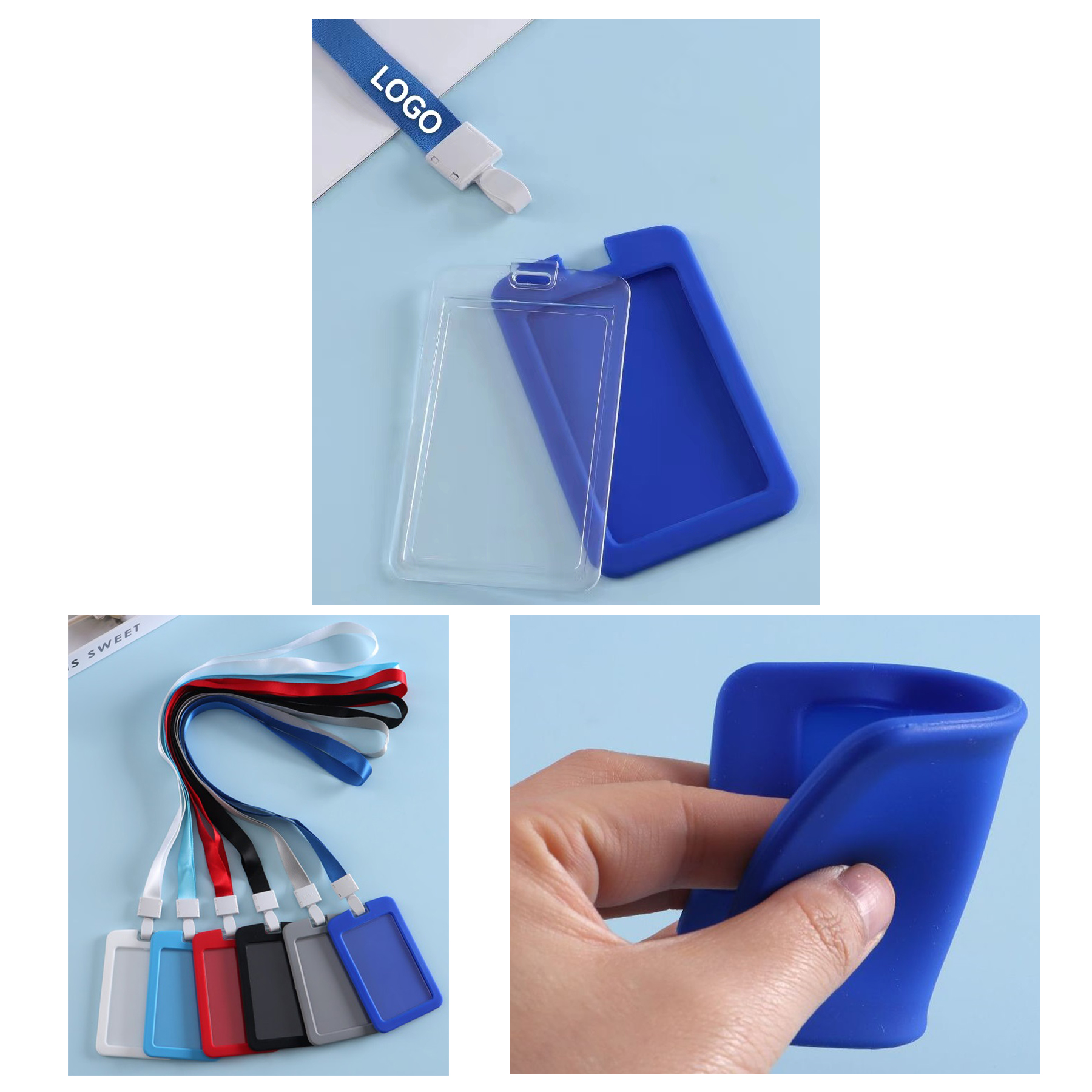 Silicone Badge Holder with Lanyard 2