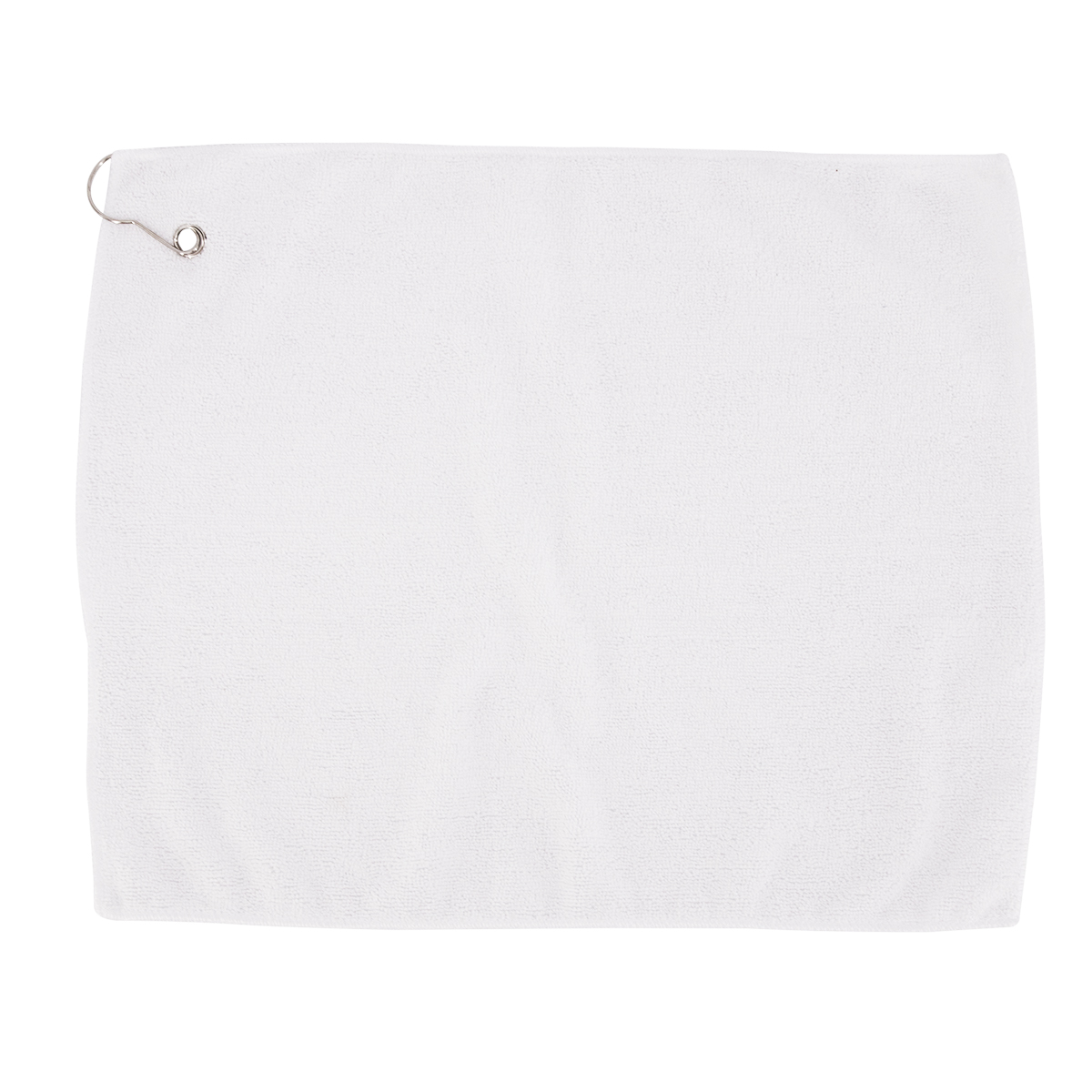 Flat Face Microfiber Golf Towel with Grommet  1