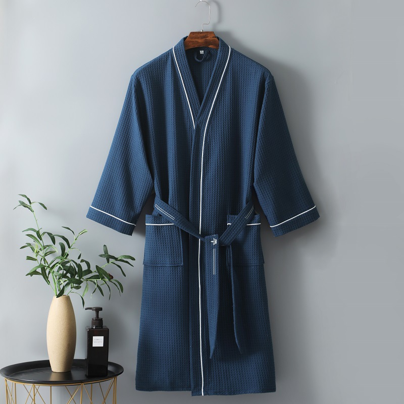 Waffle Knit Lightweight Spa & Bath Robes 11