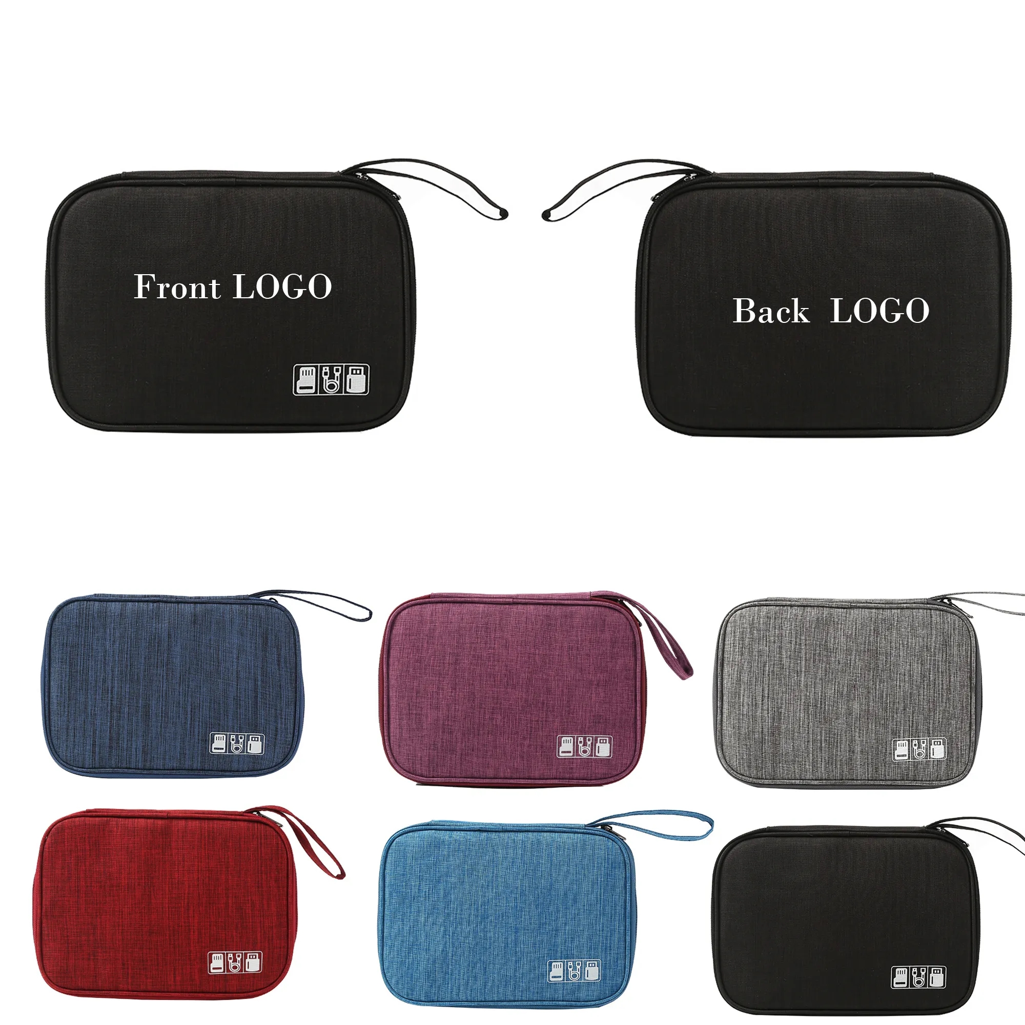 Portable Makeup Tools Data Cable Storage Bag 2
