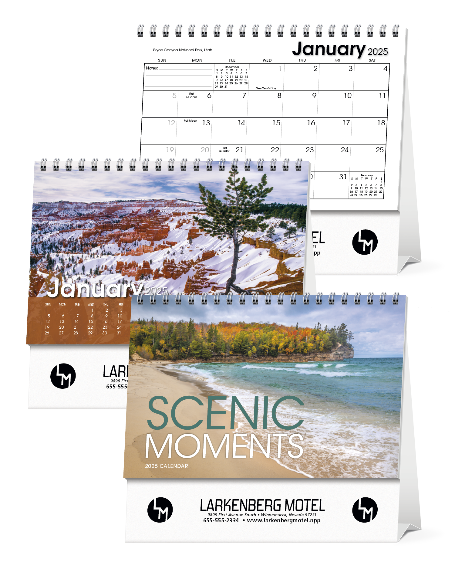 Triumph® Calendars Scenic Moments Large Desk Calendar 8