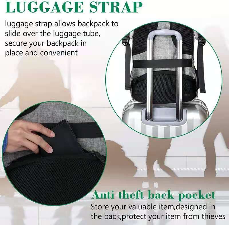 18 Inch Laptops Backpack with USB Charging Port 7