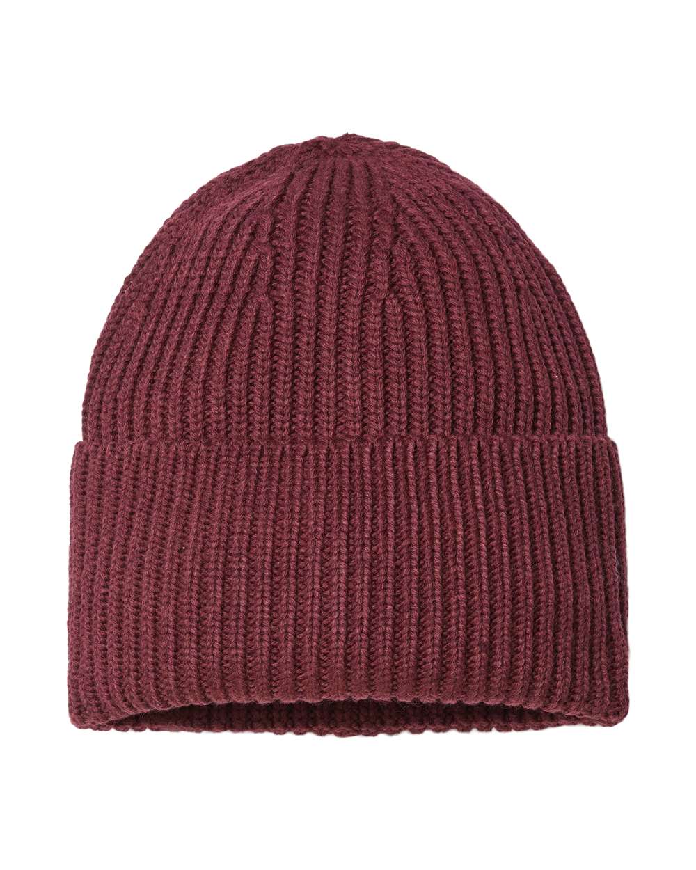 Sustainable Chunky Rib Cuffed Beanie - OAK 8