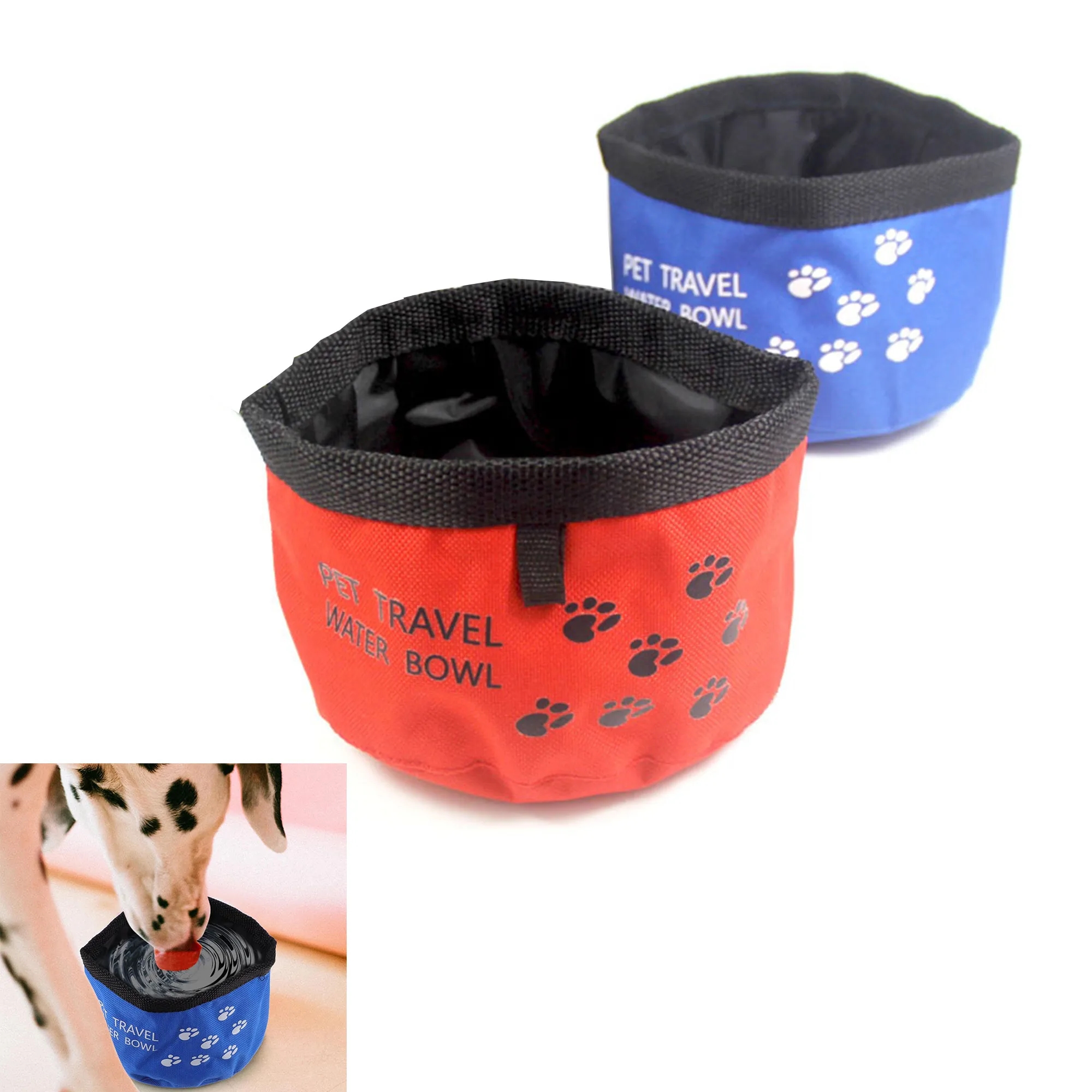 Waterproof Oxford Cloth Travel Dog Water Bowl 1