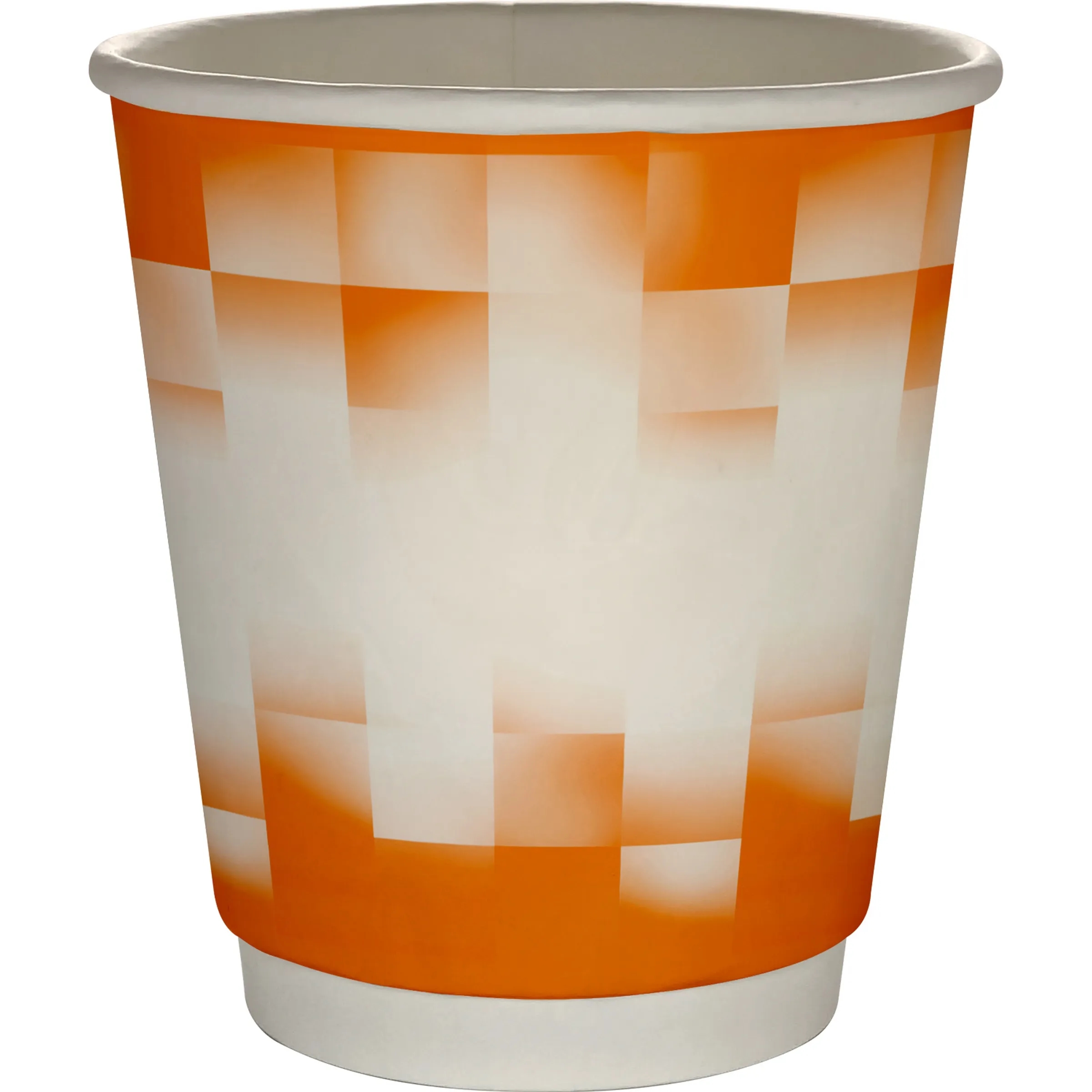 10 oz Full Color Shaded Checkers Insulated Paper Cup 12