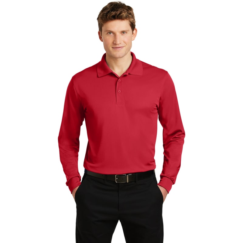 Sport-Tek Long Sleeve Micropique Sport-Wick Polo. 44