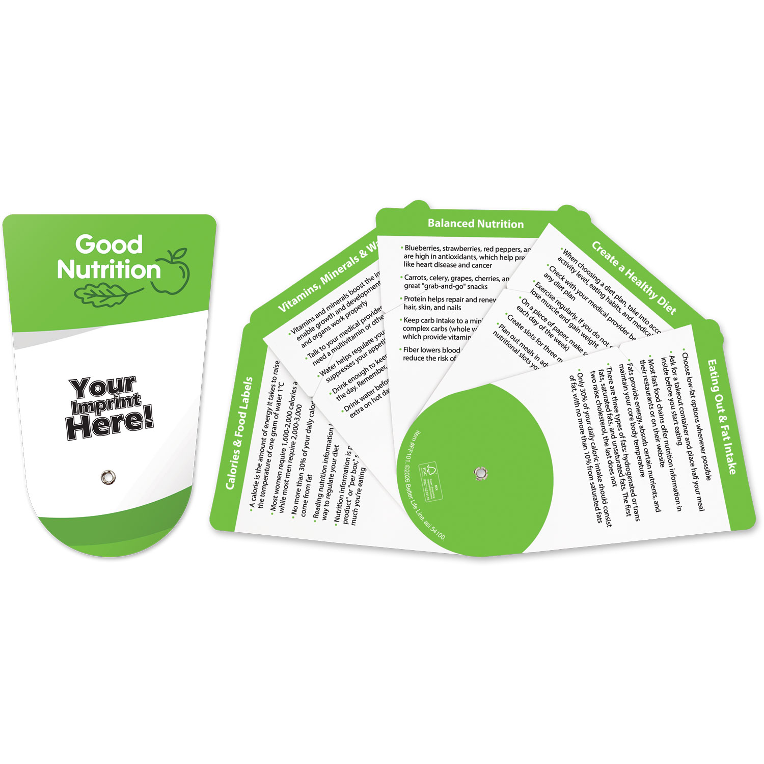 Folding Fan - Good Nutrition — view 1 of 6