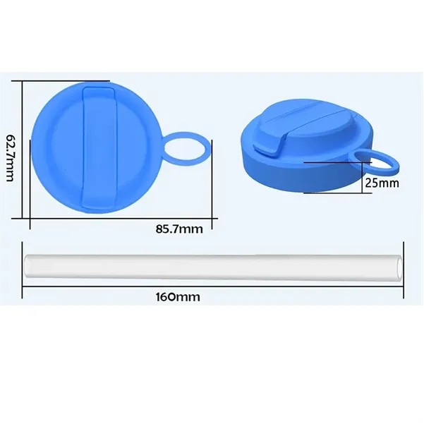 Silicone Soda Can Lids With Straw 3