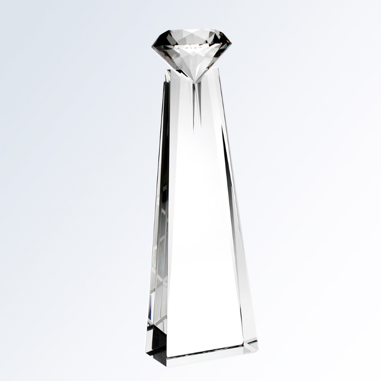 Large Diamond Goddess Crystal Award
