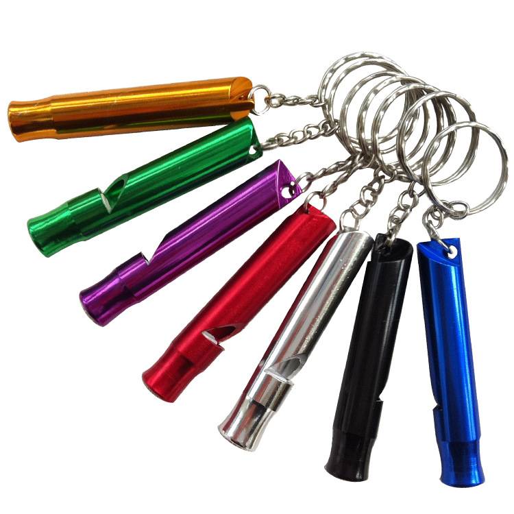 Aluminum Alloy Mini Whistle Keychain 7
