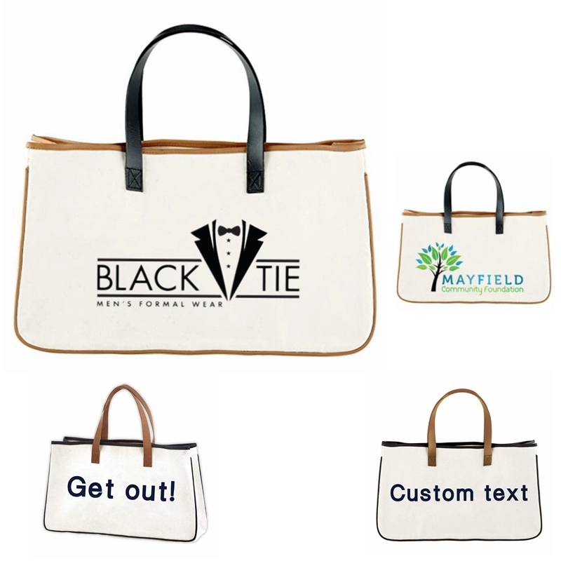 Canvas Tote Bag Beach, custom tote bag with logo imprint 2