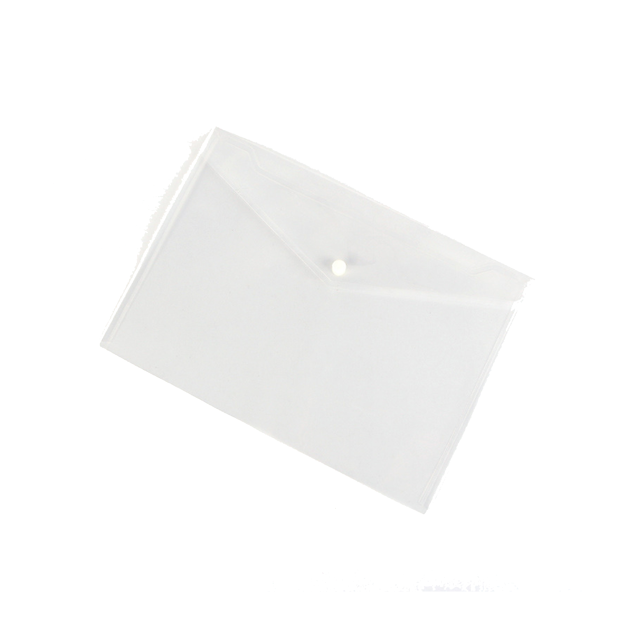 Transparent Plastic Document Folder With Reusable Snap Closure 7