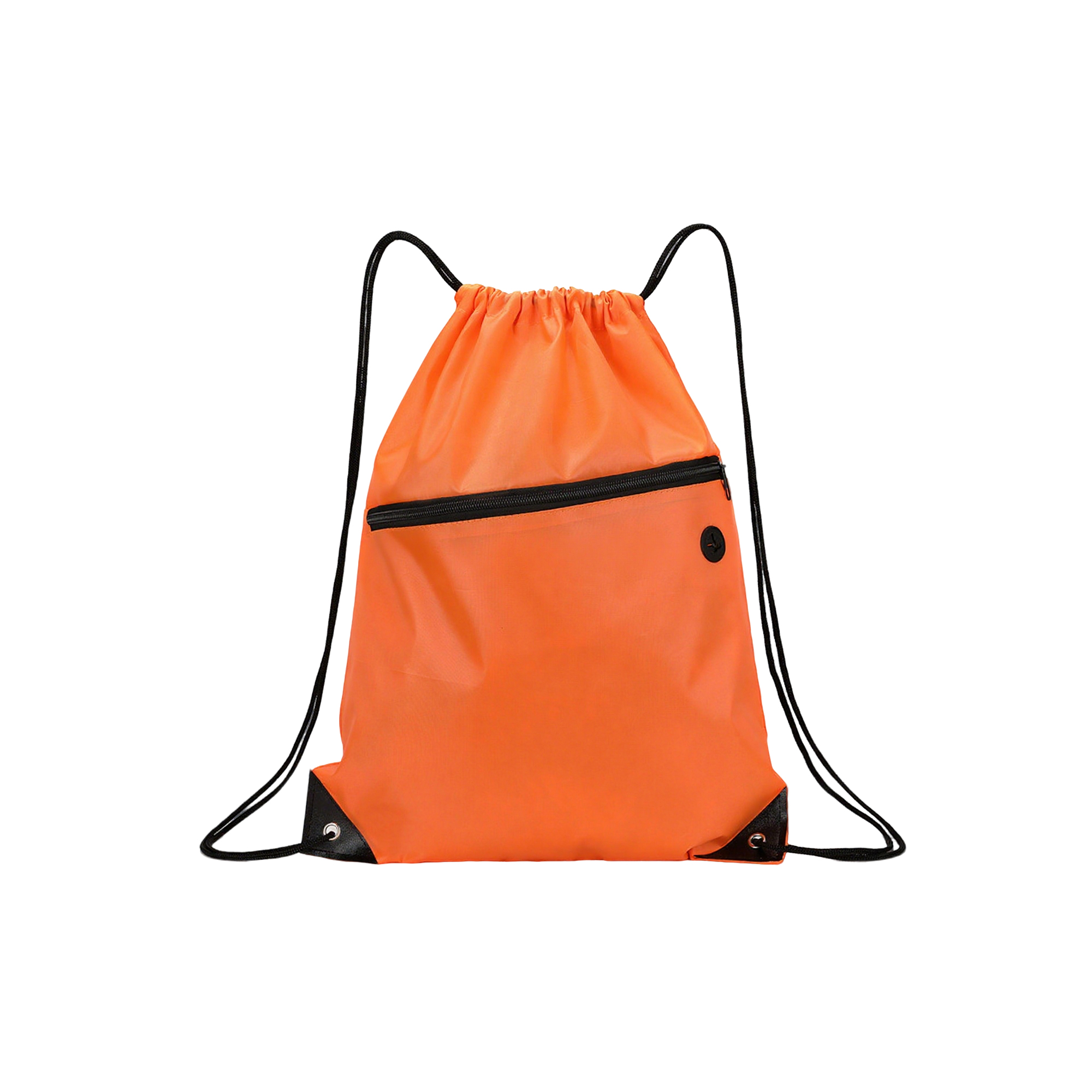 Drawstring Sports Sack With Front Pocket Earbud Port 10