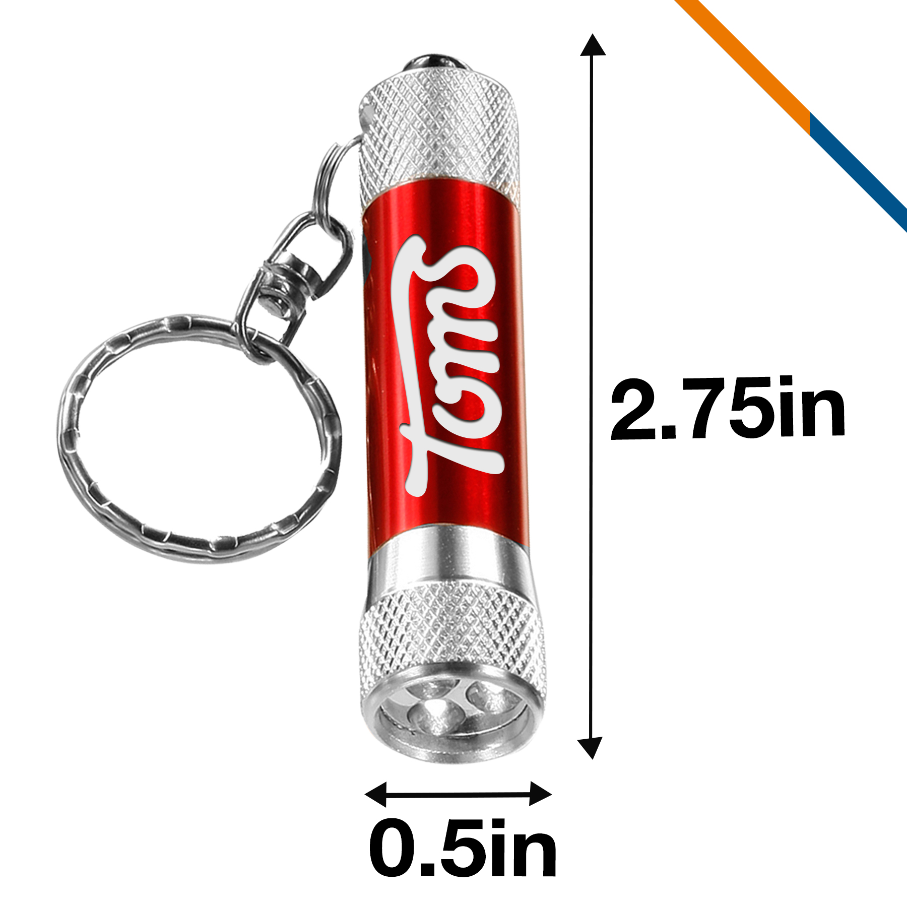 Bling LED Flashlight Keychain 8