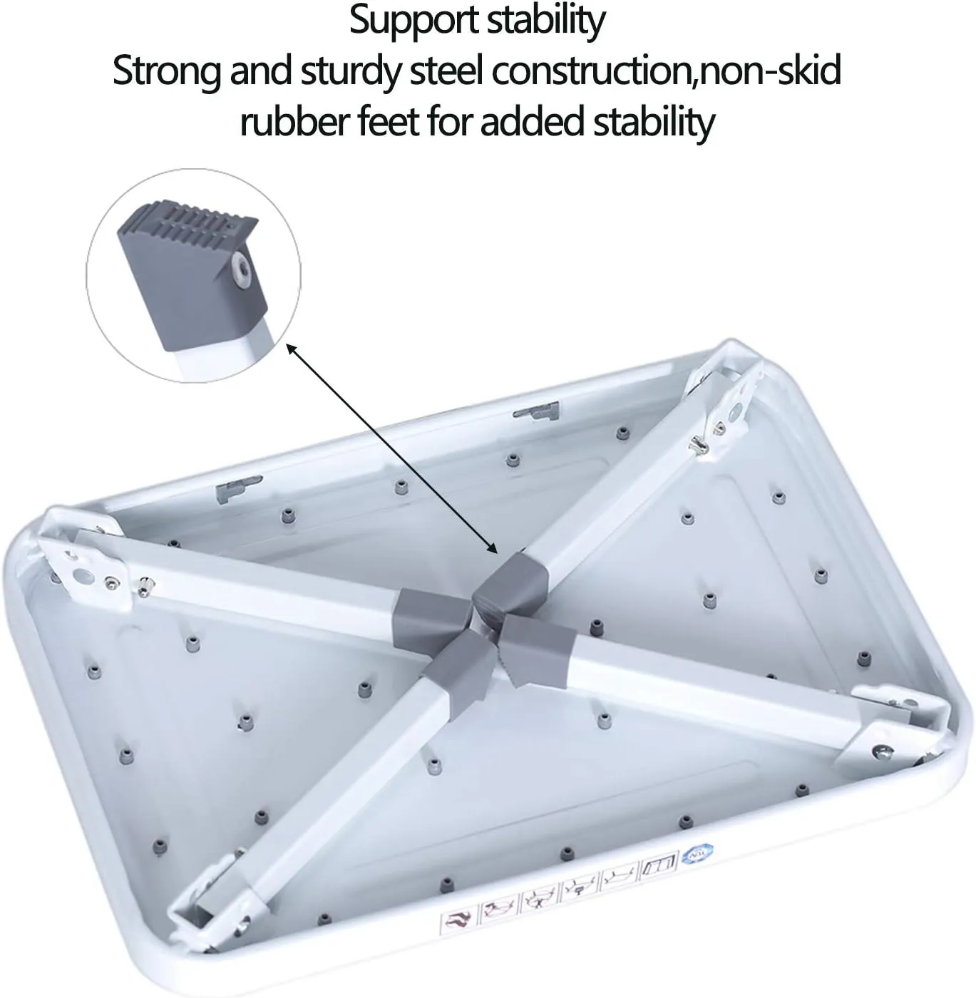 Folding Step Height Adjustable Stool with Non Slip Platform 7