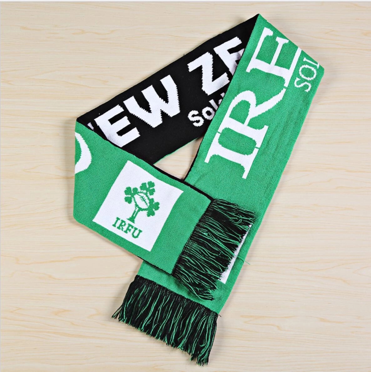Knitted Acrylic Scarf With Tassel 3