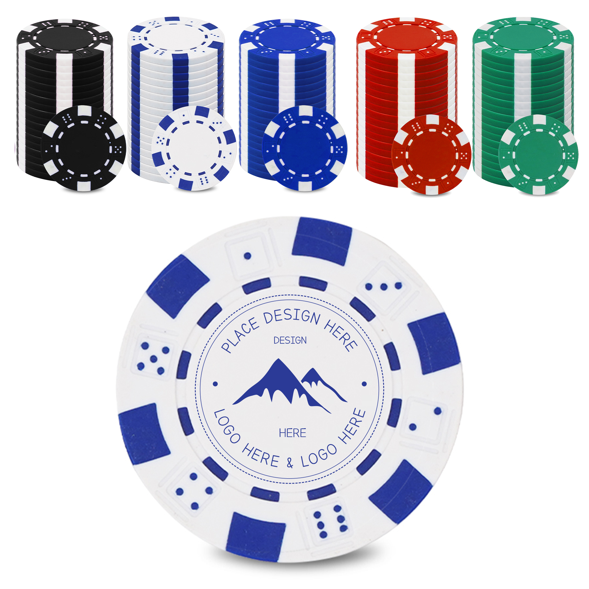 Crown Poker Chips Customizable Texas Tokens 2
