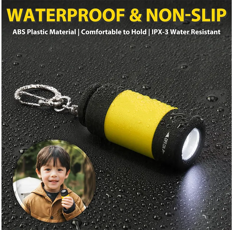 Mini USB Rechargeable Key Chain Flashlights 6