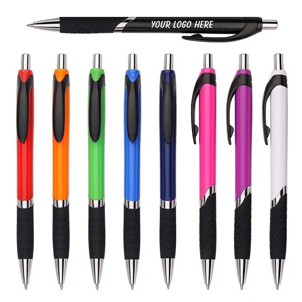 Colored Turbo Pen with Rubber Grip 5