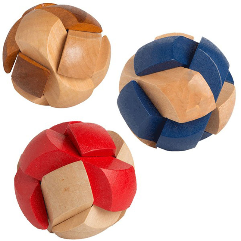 Wood Soccer Ball Puzzle 2