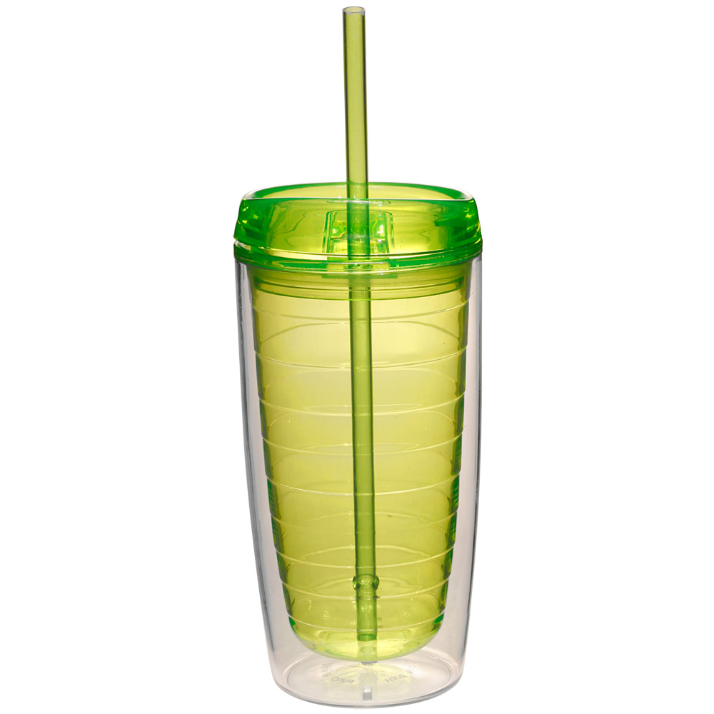 Econo 16 oz Double Wall Tumbler With Lid And Straw 3