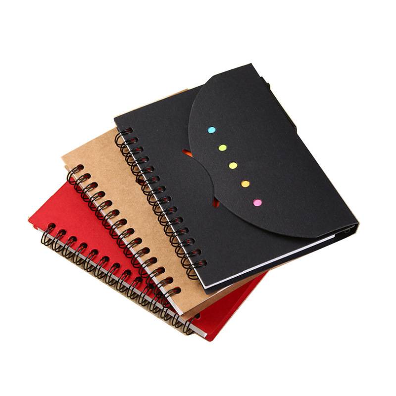 Sticky Notes Spiral Notebook w/ Pen 3
