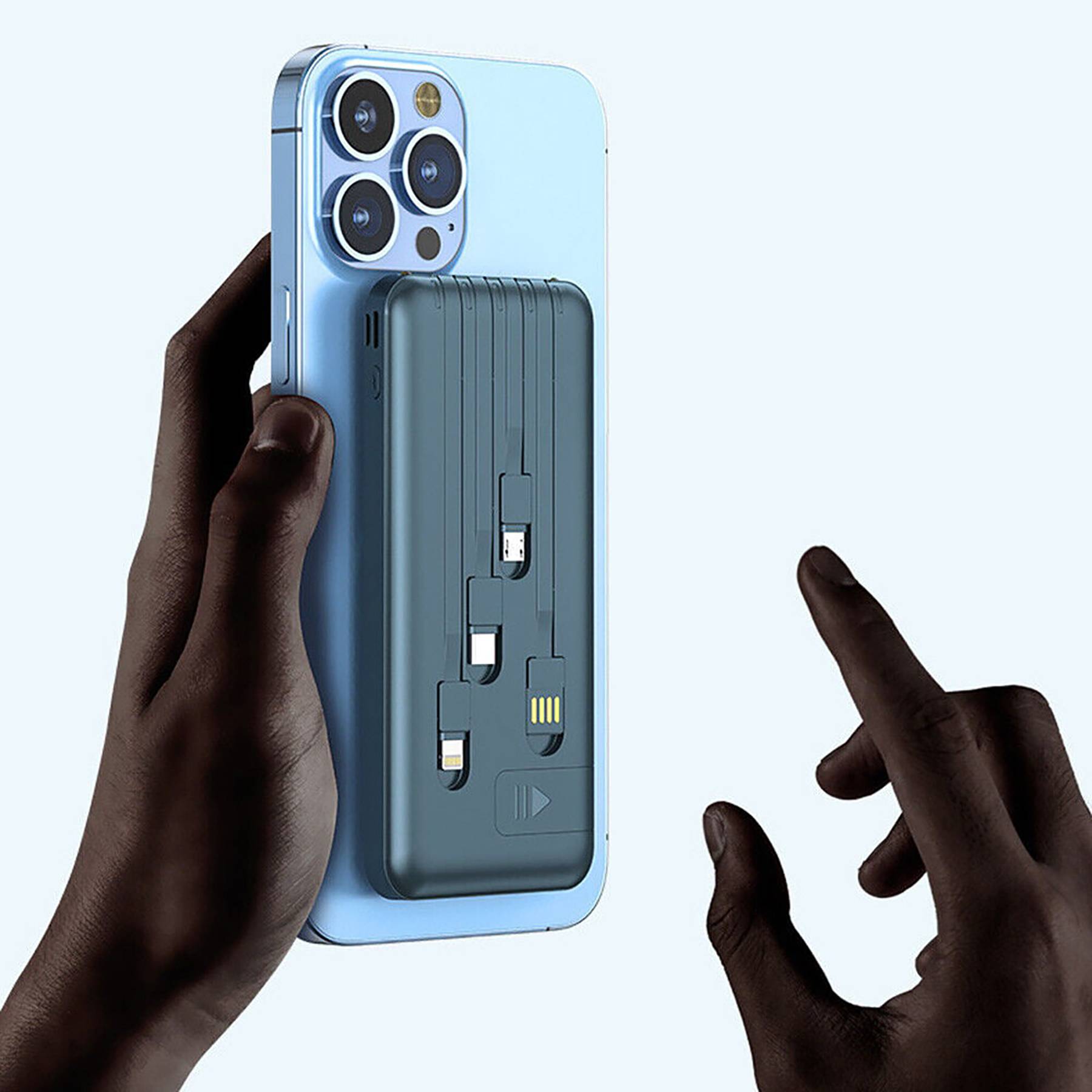 10000mAh Portable Magnetic Wireless Charger Power Bank 4