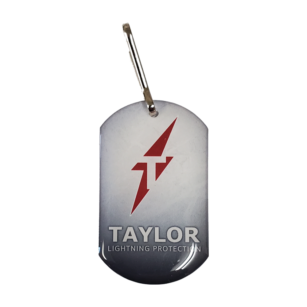 Dog Tag pendant on Zipper Pull (Single Sided) 7