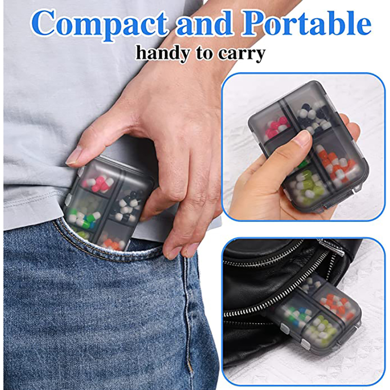 10 Grids Pill Cases Portable Travel Pill Organizer Box 14
