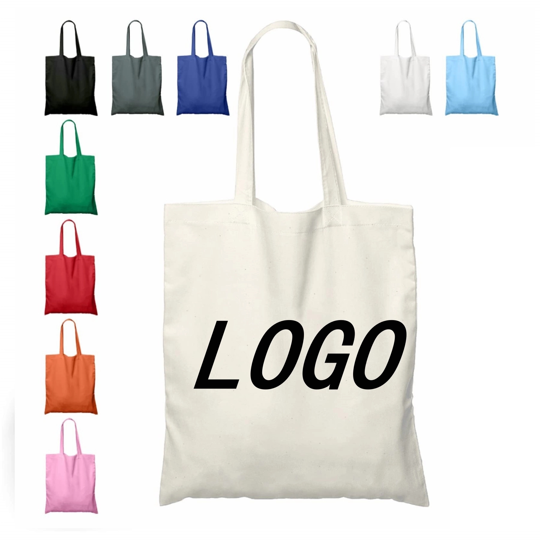 Custom Cotton Canvas Tote Bag, custom tote bag with logo imprint 2