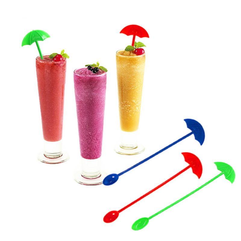Umbrella plastic wine mixing stick 5
