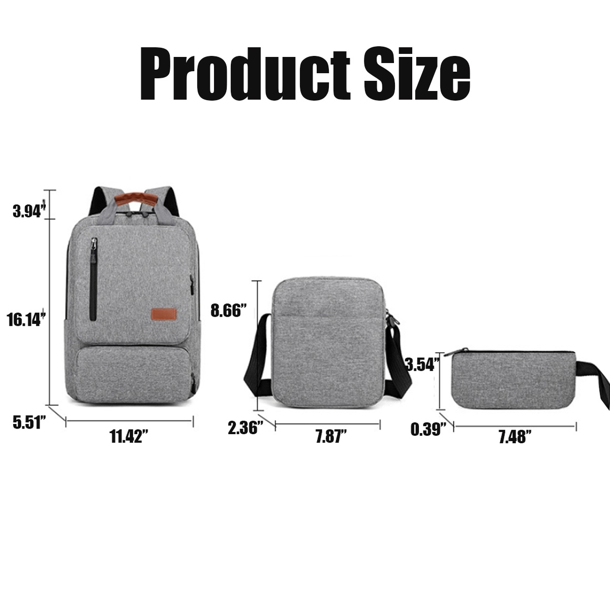 Large Capacity Portability Business Laptop Backpack Set 5