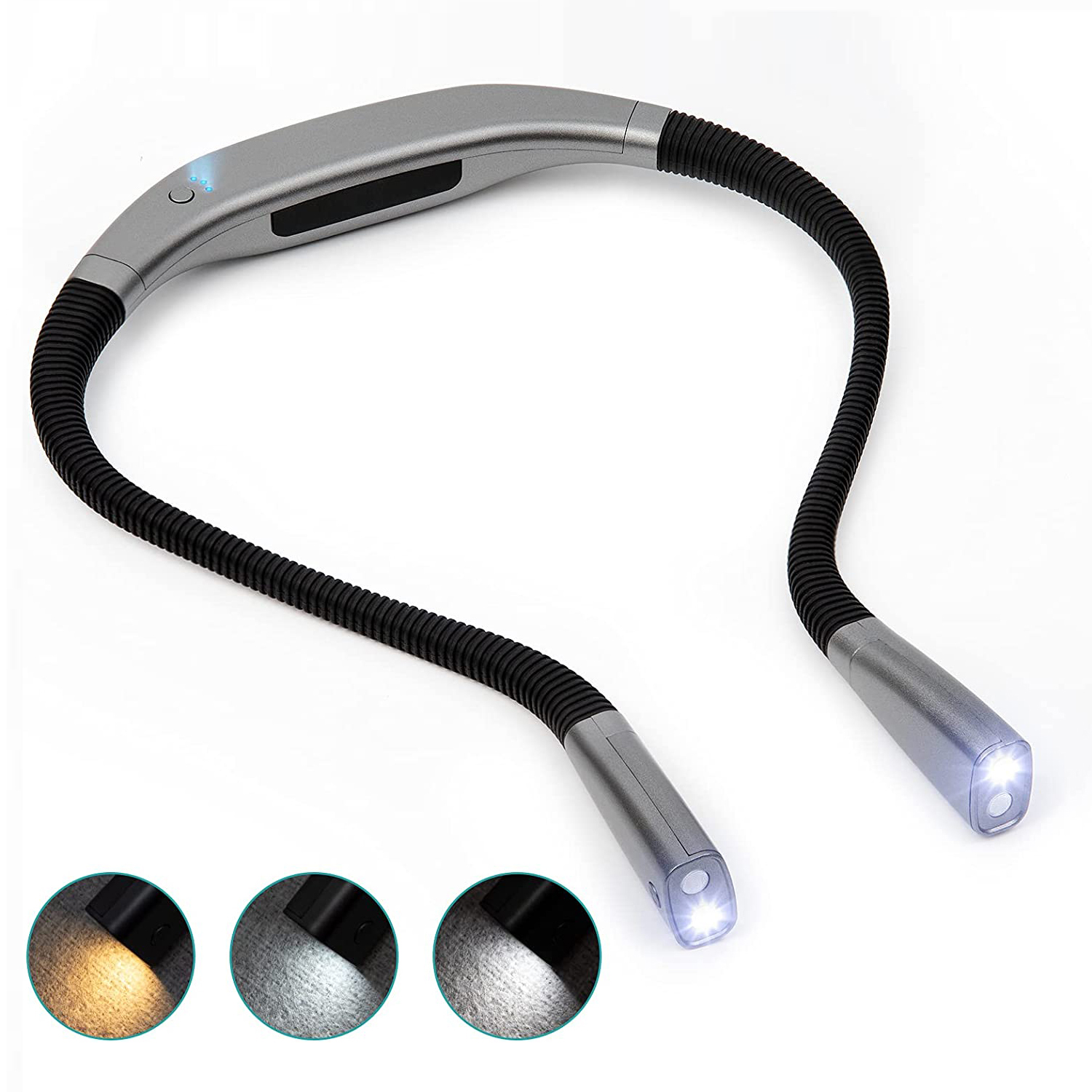 LED Neck Reading Light for Reading in Bed or Outdoor Activities 2000mAh Rechargeable Battery 11