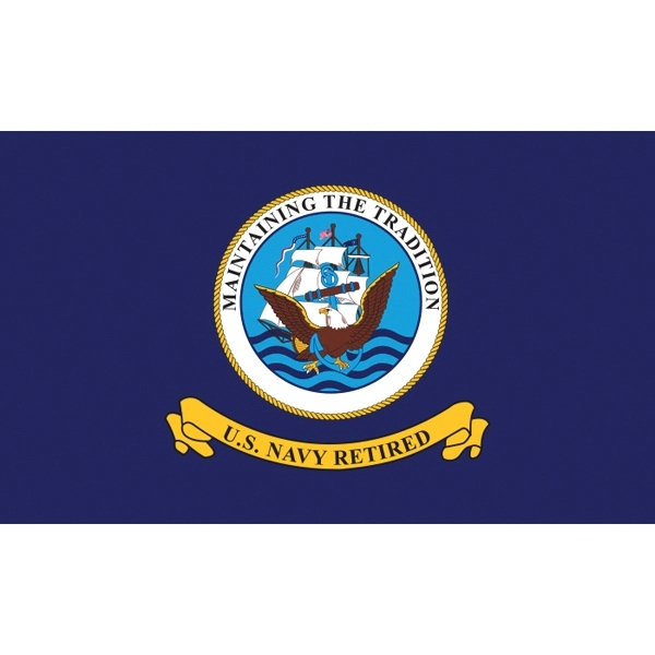 Military Flag - Navy Retired 1