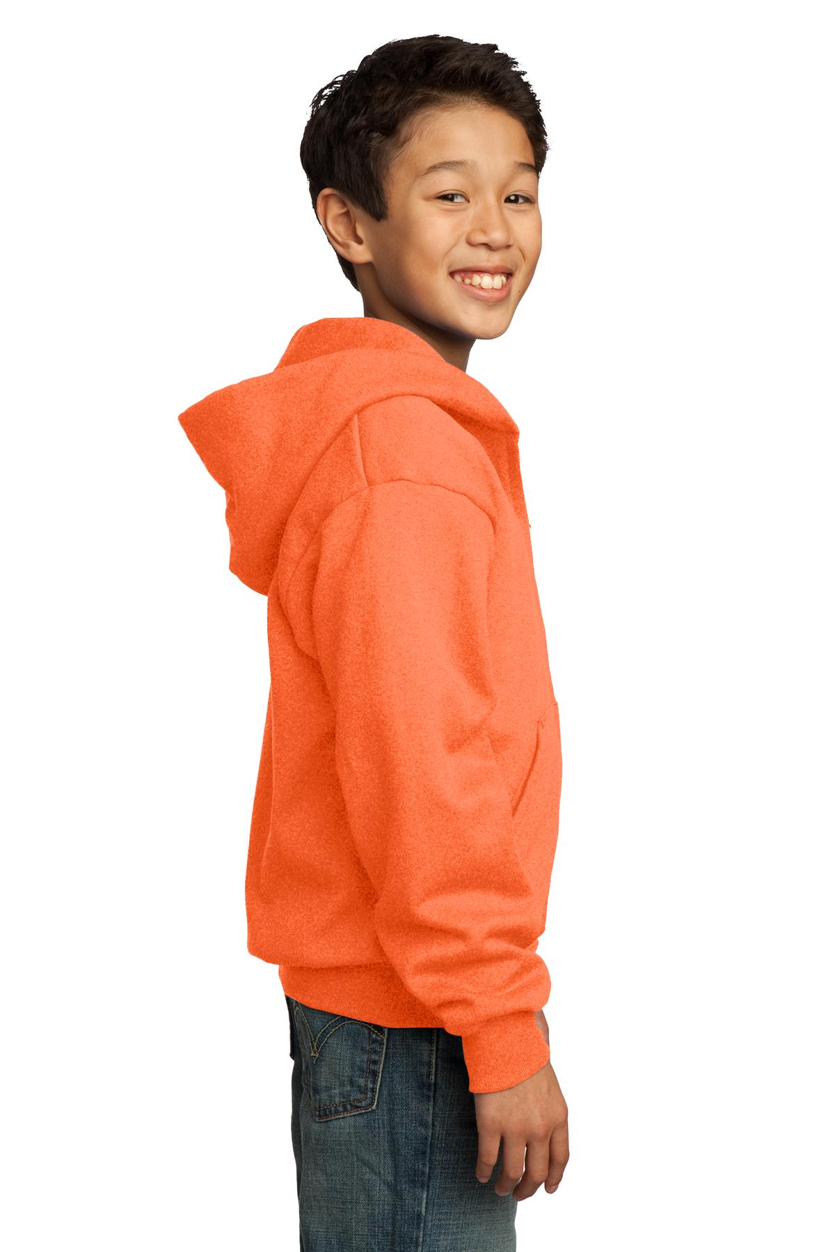 Port & Company® Youth Core Fleece Full-Zip Hooded Sweatshirt 81