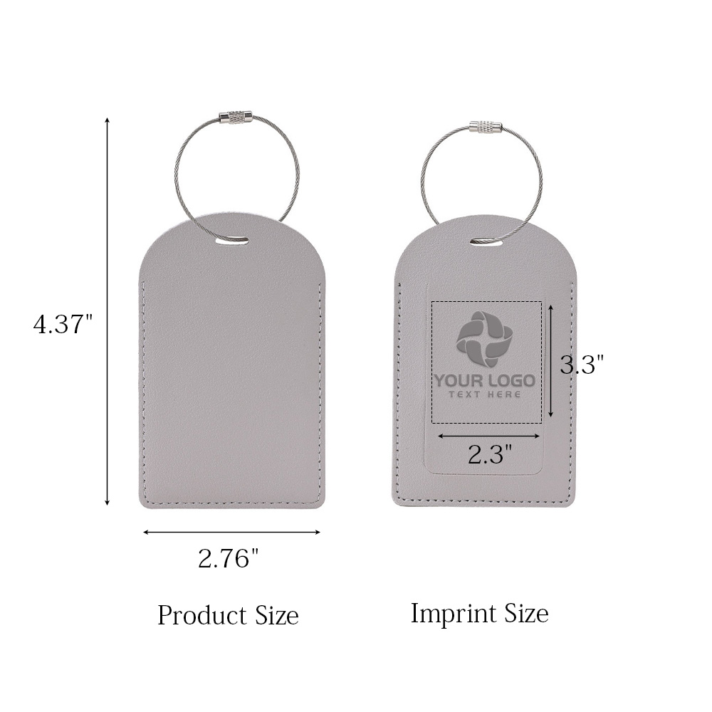 Vegan Leather Luggage Tag With Custom Logo 15