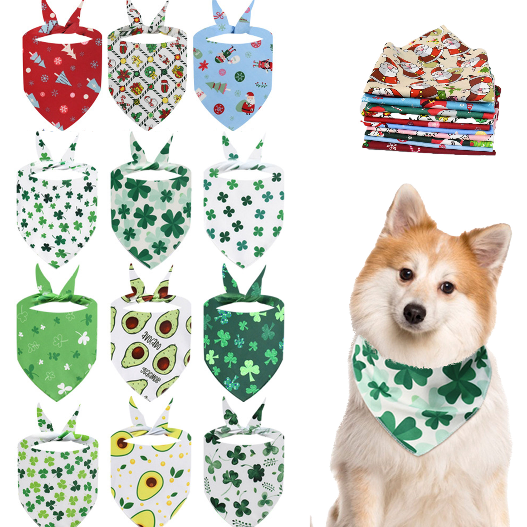 MOQ 50 Custom Holiday Pet Scarf 2