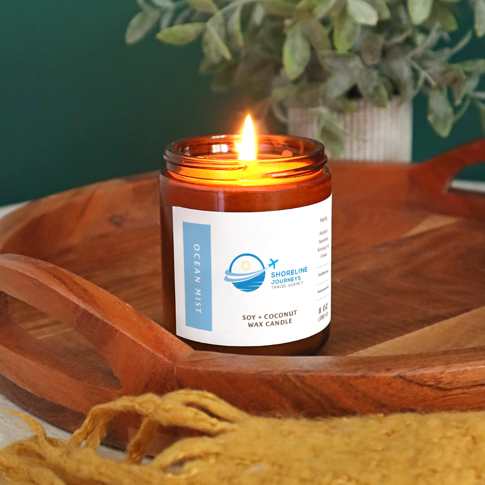 8 oz Hand-Poured Ocean Mist Candles 4