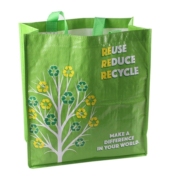 Custom Laminated PP Woven Shopping Bag - 9.5 " x 7 " x 11 " 9