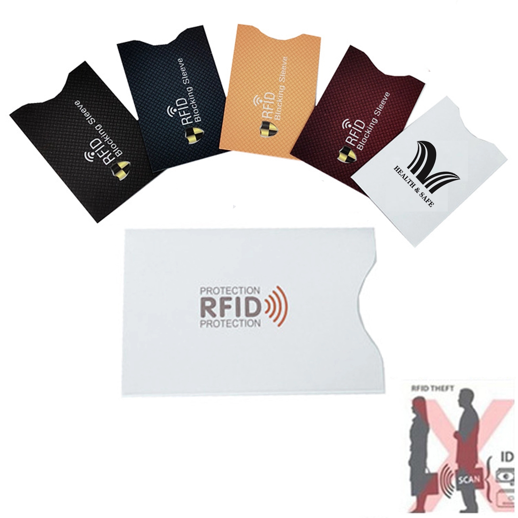 RFID Blocking Sleeves Protect your Cards Electronic Theft 1
