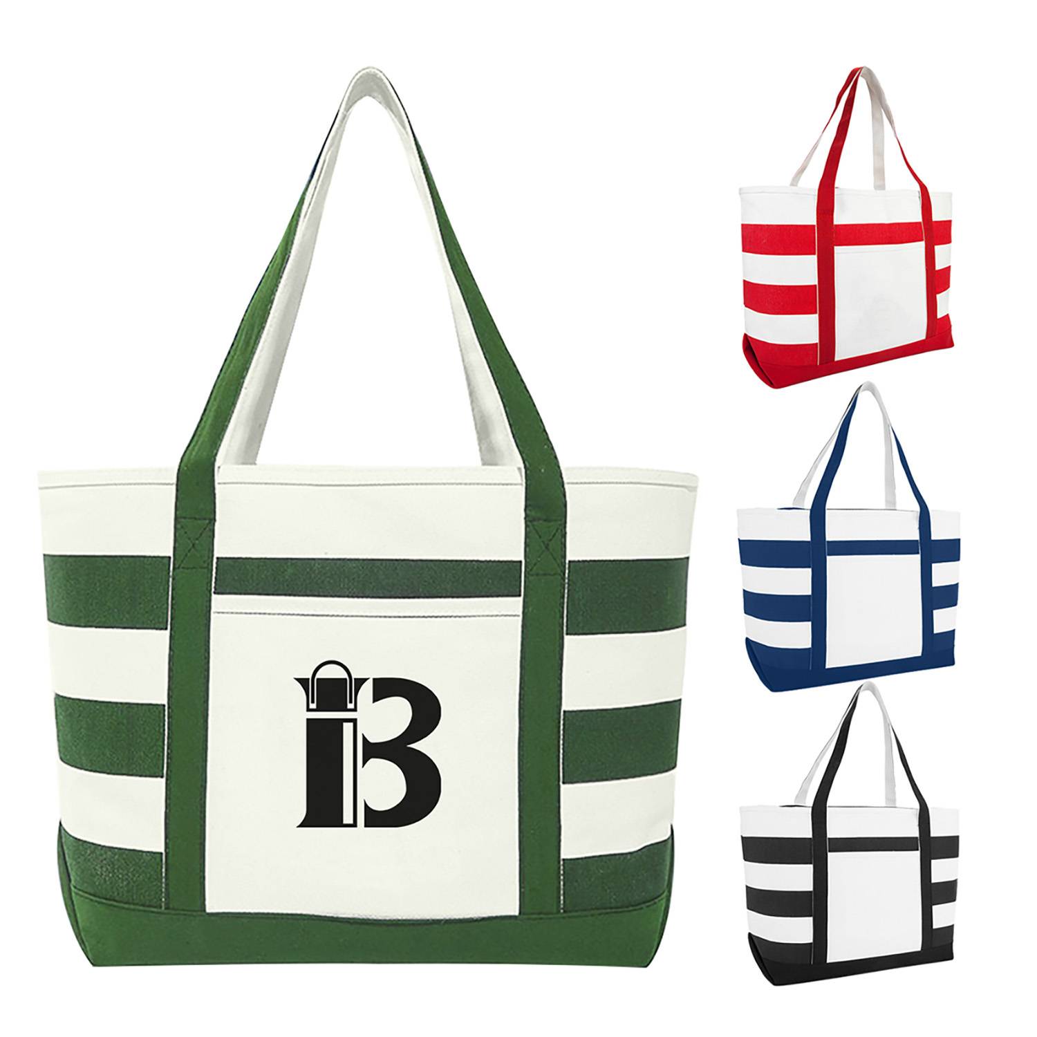 Cotton Canvas Nautical Tote Bag, custom tote bag with logo imprint 2