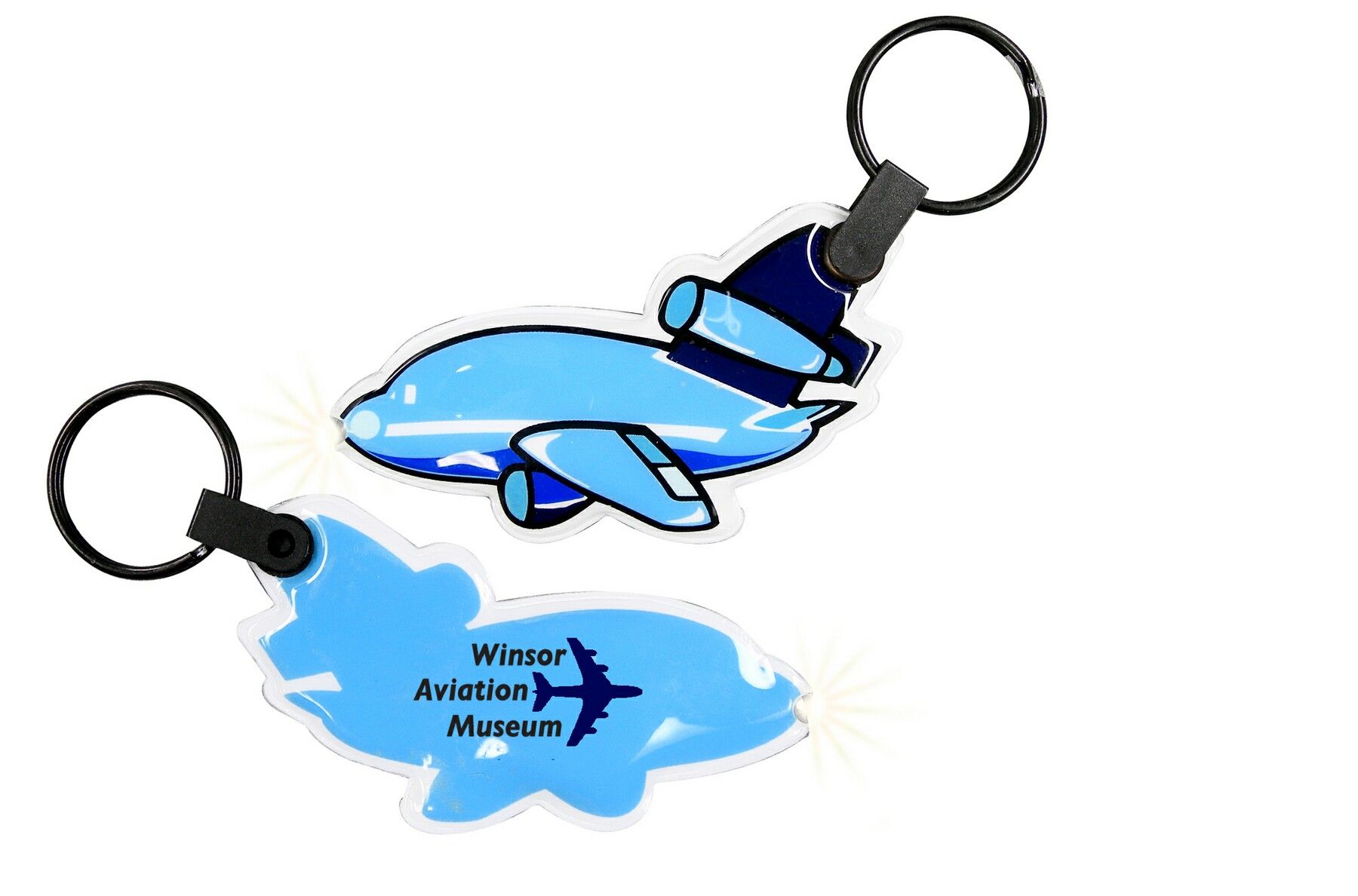 ShapeLights™ Color-A-Shape Key Ring Flashlight (Airplane) 1