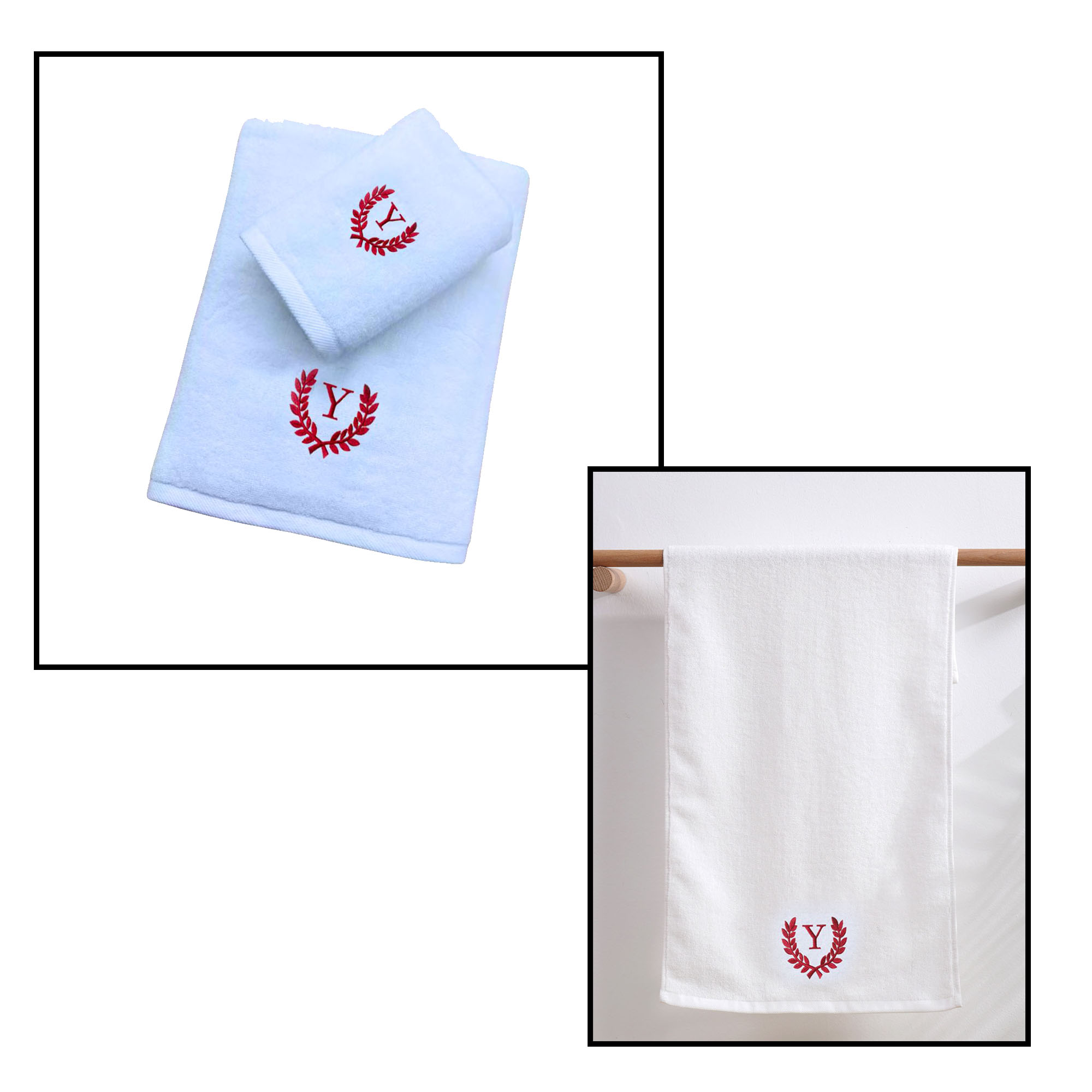 100% Cotton Elegance Embroidery Towel 3